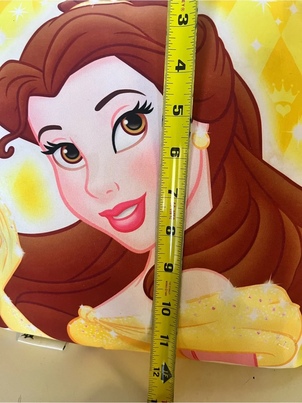 Disney Belle Yellow and Brown Princess Decorative Pillow L356